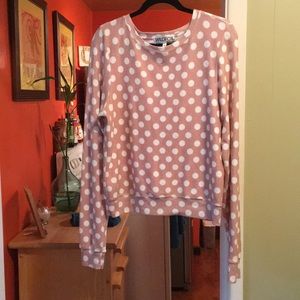 Wildfox polka dot sweater. Sz S